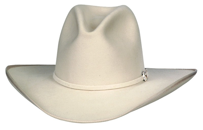 165 ROCKING BAR bone color hat with selfband