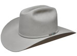 108 Cattleman style silverbelly color hat with matching hatband and Santa Fe Trail Silver and Turquoise conchos