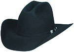 109 Ace style black hat with matching hatband