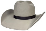 118 Cattleman Sahara color hat with Char Brown ribbon hatband