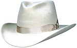 139 Sporting Clays style bone color hat with matching ribbon