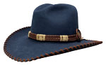 180 Quigley II style navy hat with Rawhide replica Ortega hatband