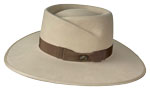 309 Rose Crease Bone color hat with double pleated bow