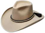 76 Cow Tycoon Broker style sahara color hat with braided hatband