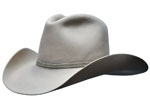 85 Diamond Jim style sand colored hat with matching ribbon hatband