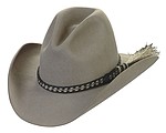 88 Rocking Bar style natural color hat with horsehair hatband