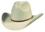 95 Windrider style bone color hat with Sunset Trails hatband