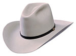 97 RCA style silverbelly color hat with narrow black hatband