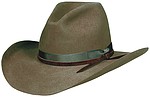 RCC28 Gus style pecan hat with Brown LBR hatband